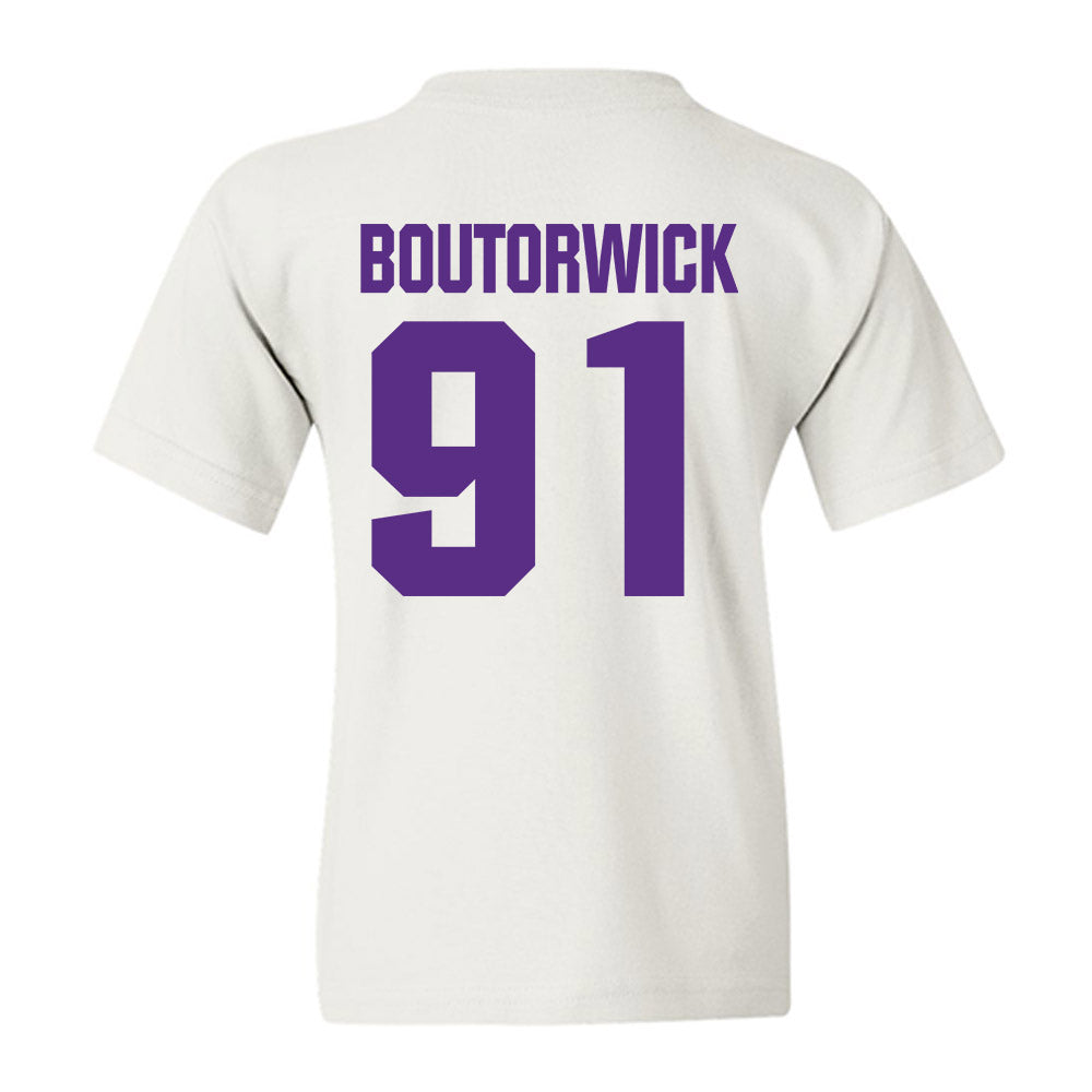 Northwestern - NCAA Football : Evan Boutorwick - Sports Shersey Youth T-Shirt-1