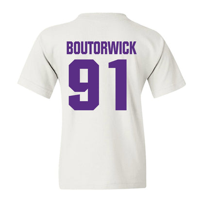 Northwestern - NCAA Football : Evan Boutorwick - Sports Shersey Youth T-Shirt-1