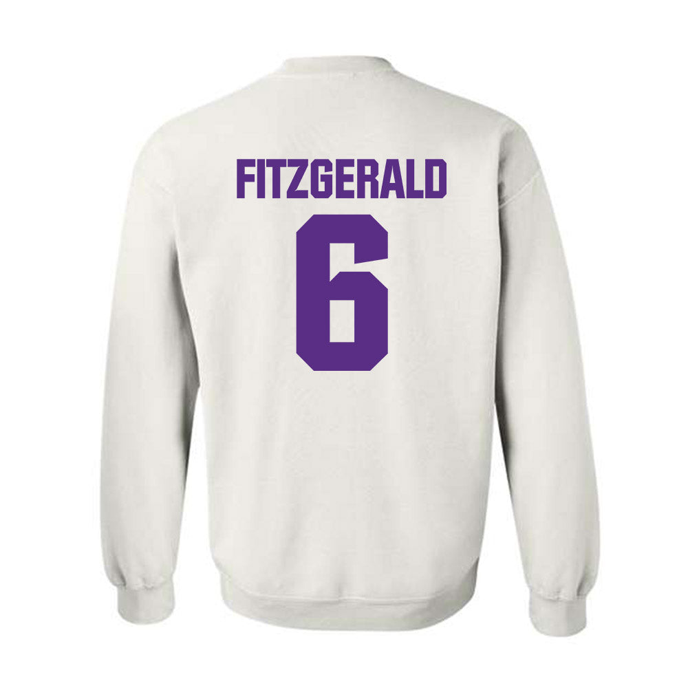 Northwestern - NCAA Football : Robert Fitzgerald - Sports Shersey Crewneck Sweatshirt