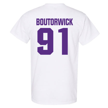 Northwestern - NCAA Football : Evan Boutorwick - Sports Shersey T-Shirt-1