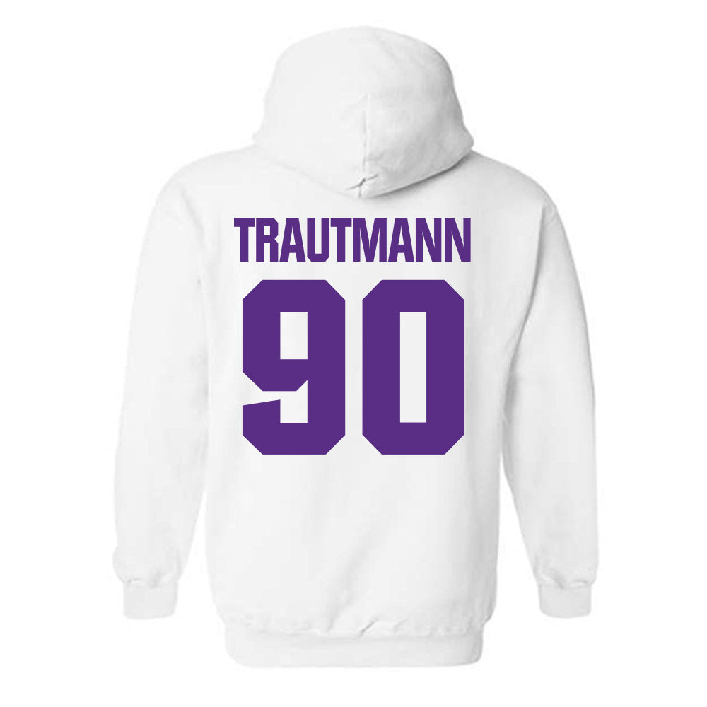 Northwestern - NCAA Football : Jack Trautmann - Sports Shersey Hooded Sweatshirt-1