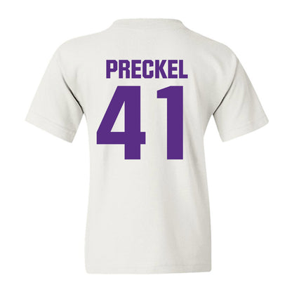 Northwestern - NCAA Football : Thomas Preckel - Sports Shersey Youth T-Shirt-1