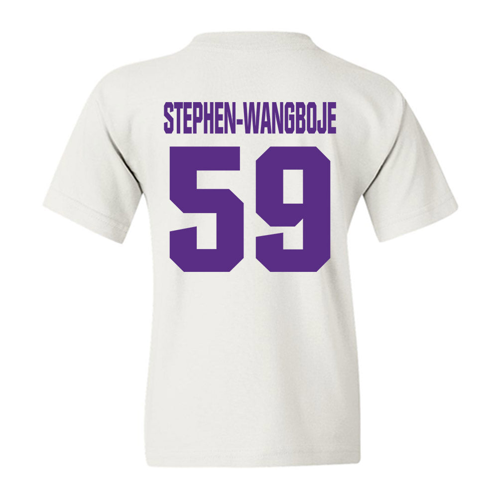 Northwestern - NCAA Football : Glory Stephen-Wangboje - Sports Shersey Youth T-Shirt-1