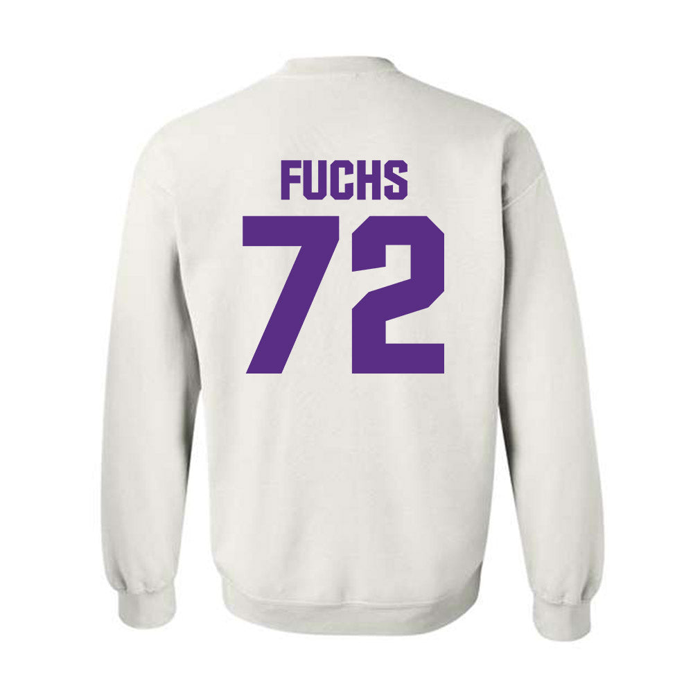 Northwestern - NCAA Football : Jack Fuchs - Sports Shersey Crewneck Sweatshirt-1