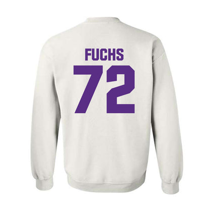 Northwestern - NCAA Football : Jack Fuchs - Sports Shersey Crewneck Sweatshirt-1