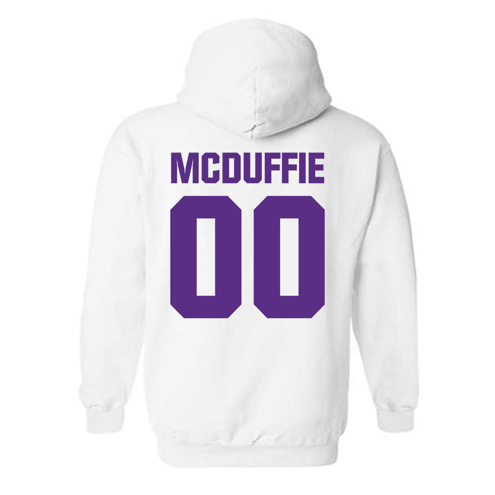 Northwestern - NCAA Football : Jaden McDuffie - Sports Shersey Hooded Sweatshirt-1