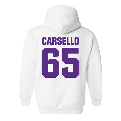 Northwestern - NCAA Football : Jackson Carsello - Sports Shersey Hooded Sweatshirt-1