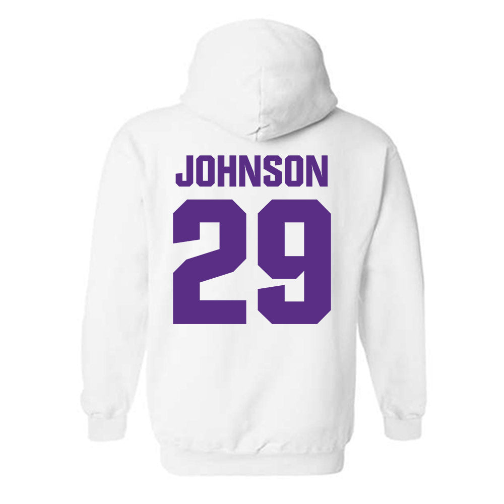Northwestern - NCAA Football : Qayvier Johnson - Sports Shersey Hooded Sweatshirt-1