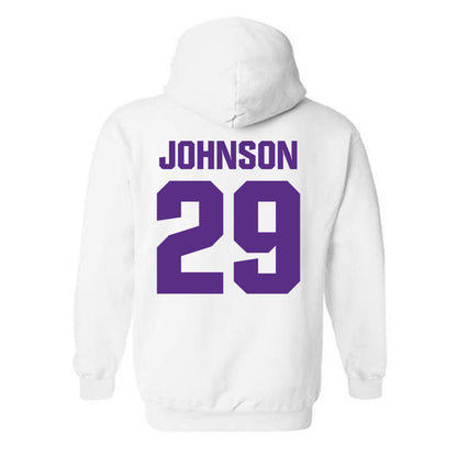 Northwestern - NCAA Football : Qayvier Johnson - Sports Shersey Hooded Sweatshirt-1
