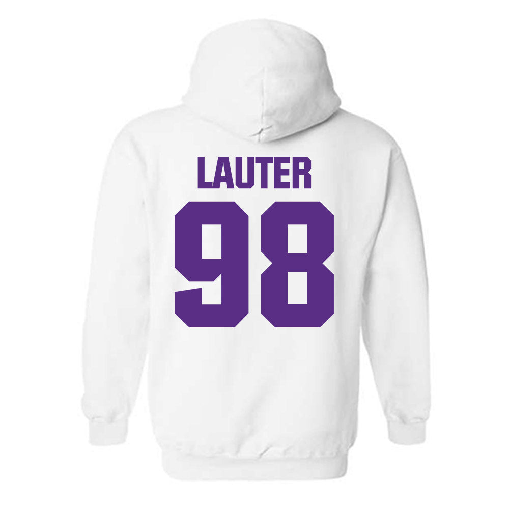 Northwestern - NCAA Football : Landon Lauter - Sports Shersey Hooded Sweatshirt-1