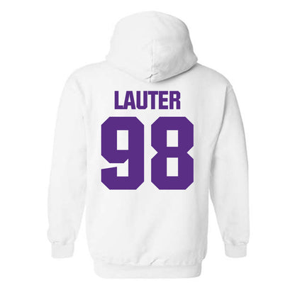 Northwestern - NCAA Football : Landon Lauter - Sports Shersey Hooded Sweatshirt-1