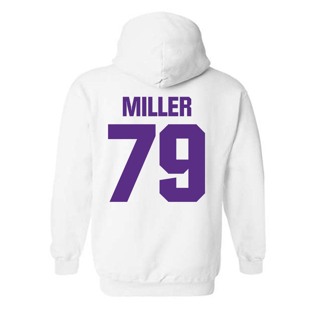 Northwestern - NCAA Football : Jacob Miller - Sports Shersey Hooded Sweatshirt-1