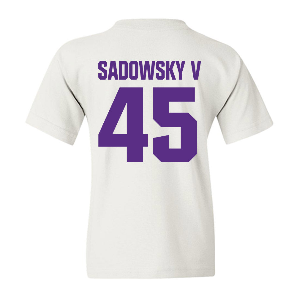 Northwestern - NCAA Football : Jack Sadowsky V - Sports Shersey Youth T-Shirt-1