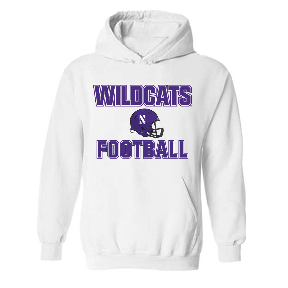 Northwestern - NCAA Football : Jack Trautmann - Sports Shersey Hooded Sweatshirt-0