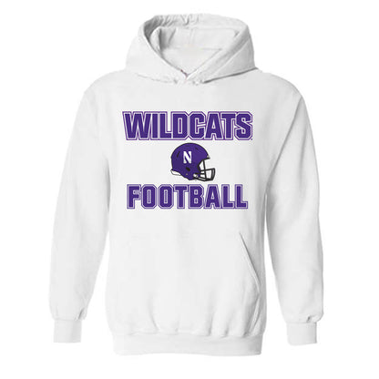Northwestern - NCAA Football : Jack Trautmann - Sports Shersey Hooded Sweatshirt-0