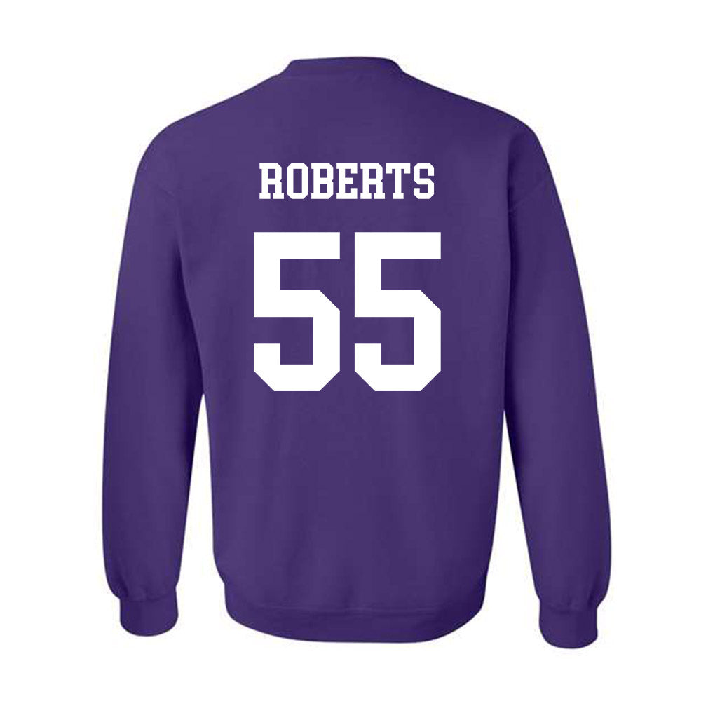 Northwestern - NCAA Football : Dylan Roberts - Sports Shersey Crewneck Sweatshirt-1