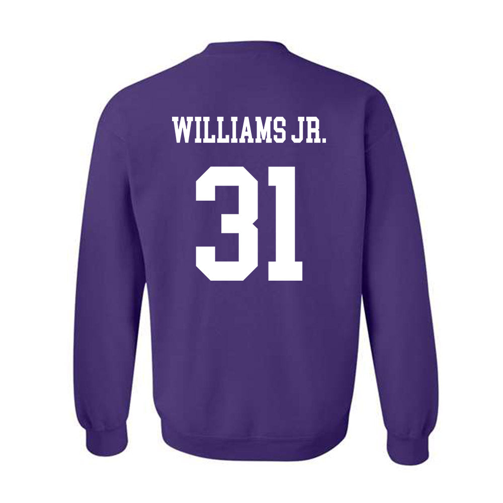 Northwestern - NCAA Football : Tito Williams Jr. - Sports Shersey Crewneck Sweatshirt-1