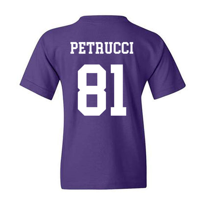 Northwestern - NCAA Football : Christopher Petrucci - Sports Shersey Youth T-Shirt-1