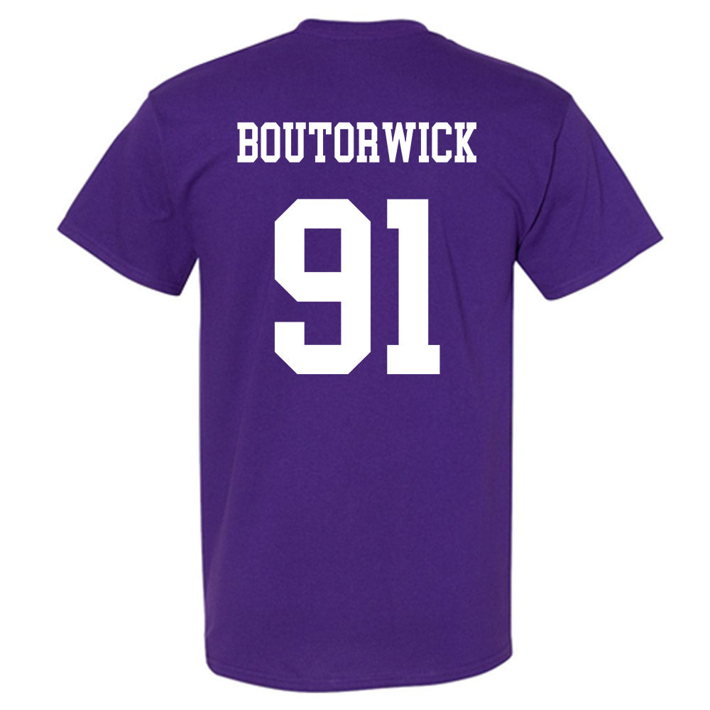 Northwestern - NCAA Football : Evan Boutorwick - Sports Shersey T-Shirt-1