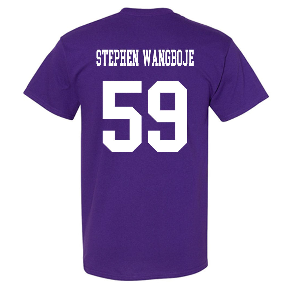 Northwestern - NCAA Football : Glory Stephen-Wangboje - Sports Shersey T-Shirt-1
