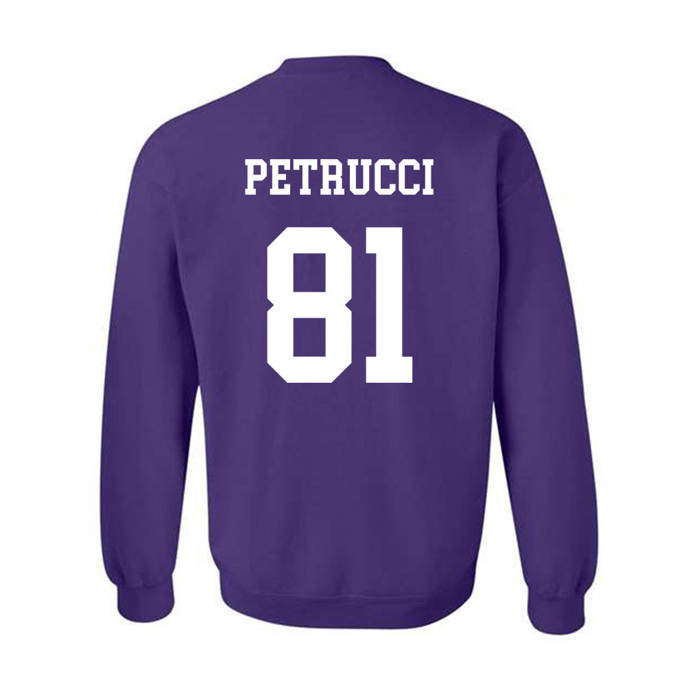Northwestern - NCAA Football : Christopher Petrucci - Sports Shersey Crewneck Sweatshirt-1