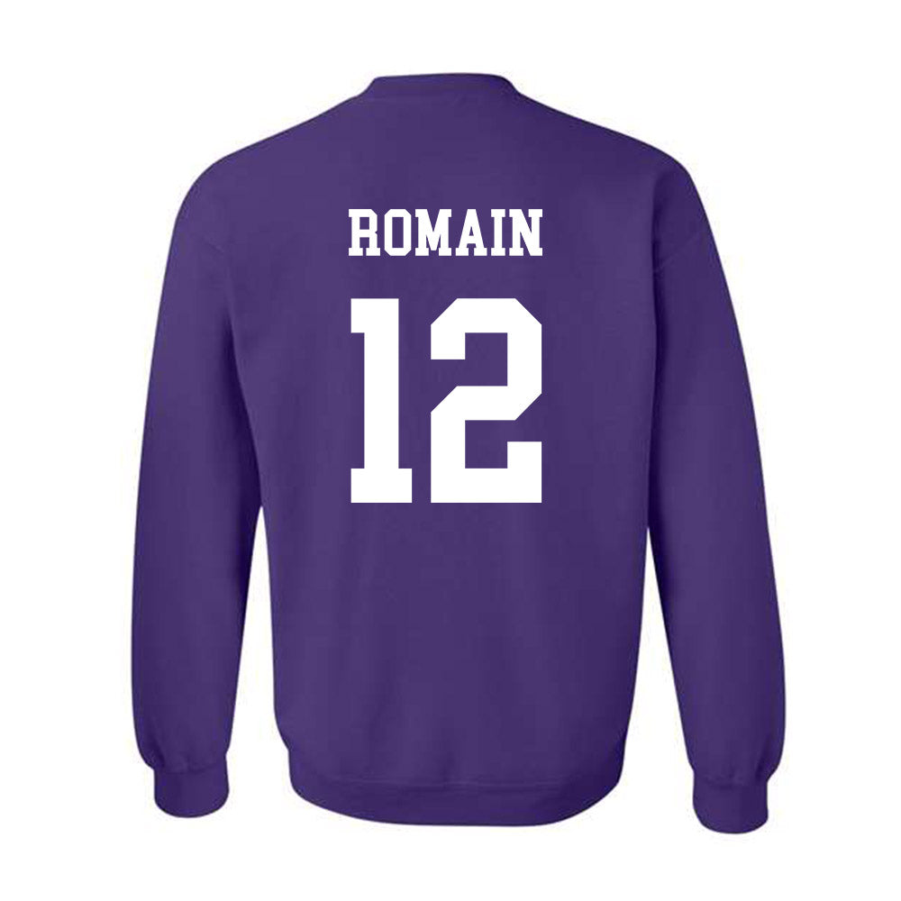 Northwestern - NCAA Football : Marcus Romain - Sports Shersey Crewneck Sweatshirt-1
