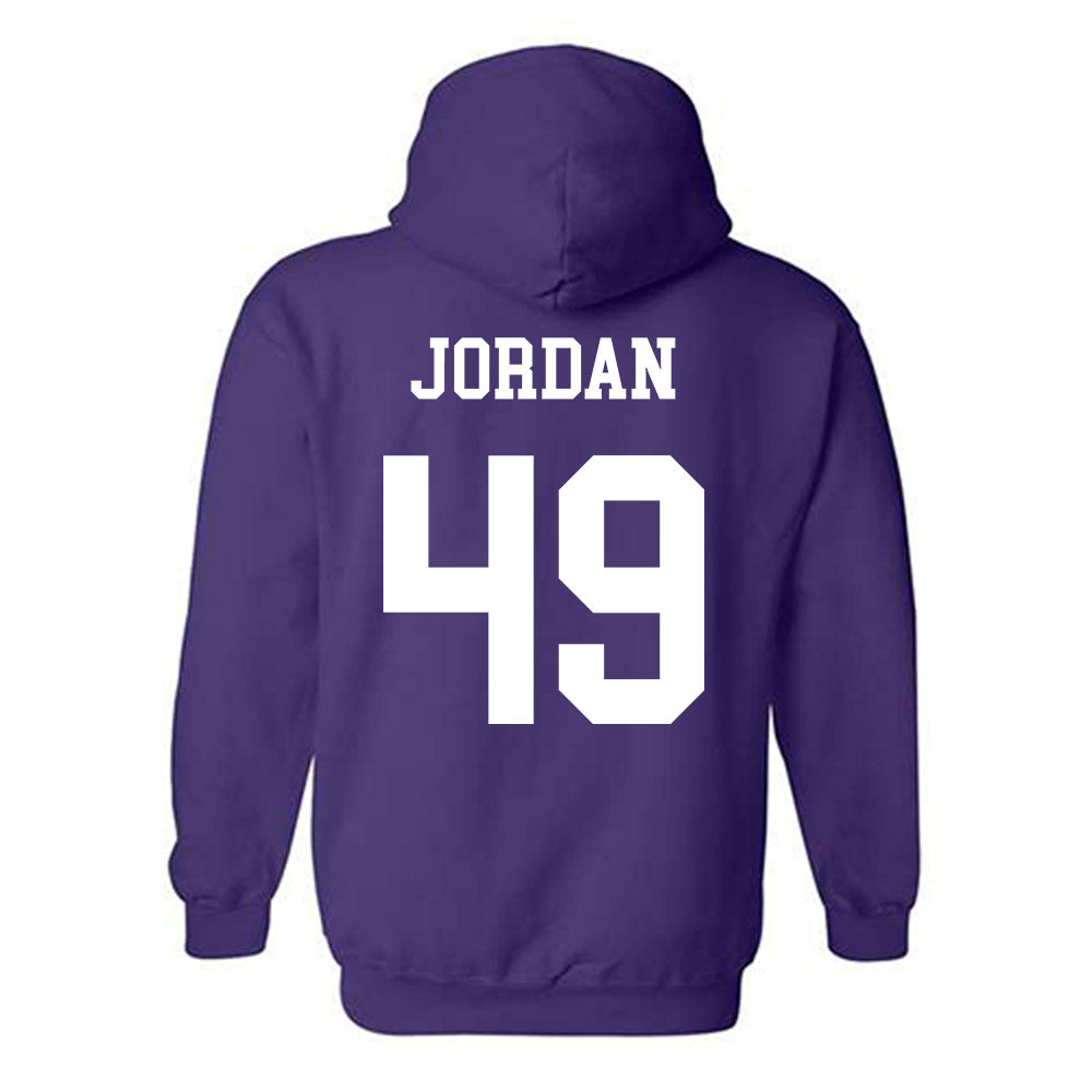 Northwestern - NCAA Football : Amare Jordan - Sports Shersey Hooded Sweatshirt-1