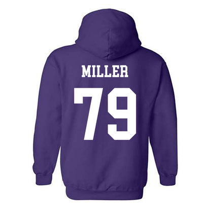Northwestern - NCAA Football : Jacob Miller - Sports Shersey Hooded Sweatshirt-1