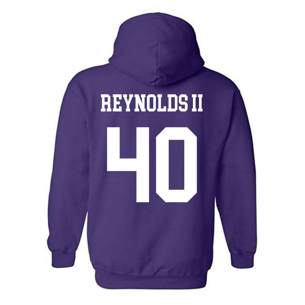 Northwestern - NCAA Football : Jason Reynolds II - Sports Shersey Hooded Sweatshirt-1