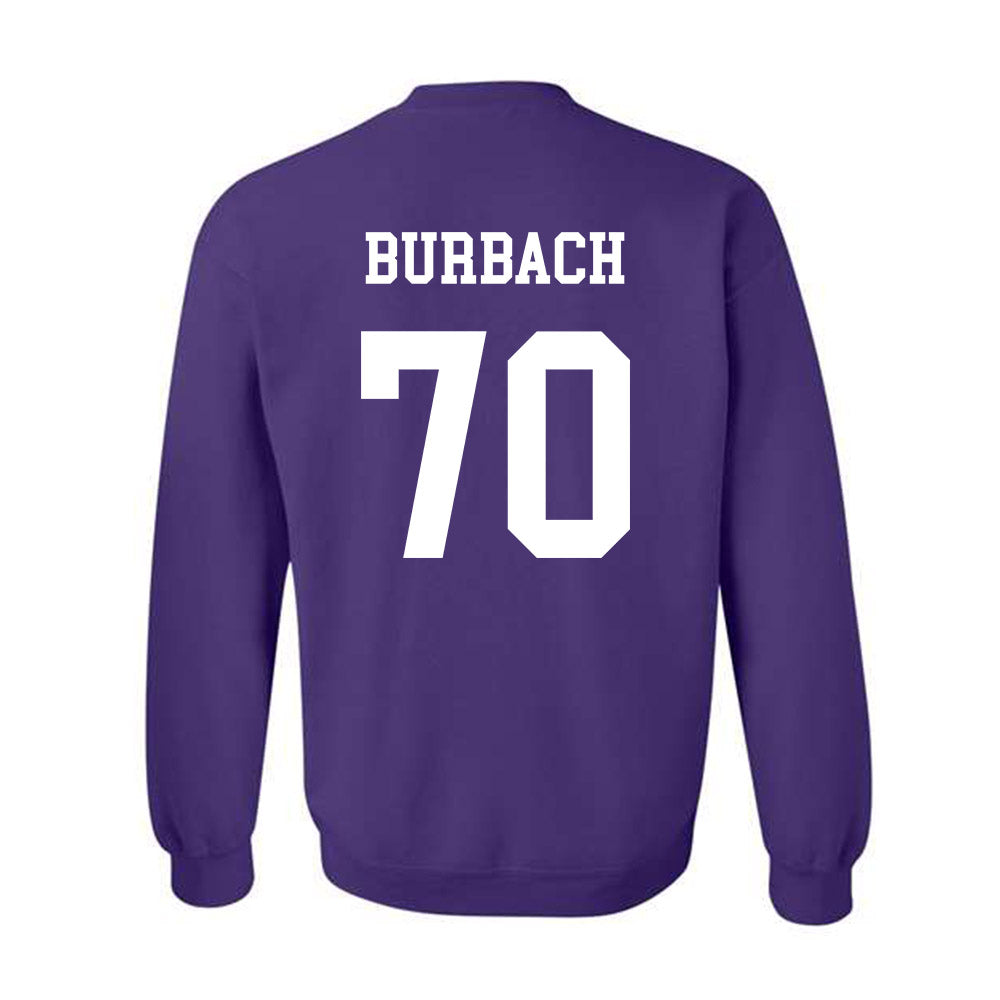 Northwestern - NCAA Football : Leighton Burbach - Sports Shersey Crewneck Sweatshirt-1