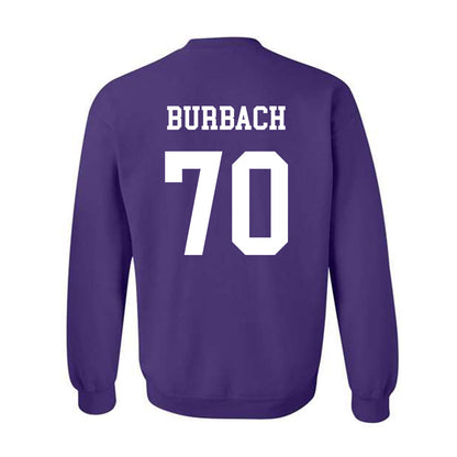 Northwestern - NCAA Football : Leighton Burbach - Sports Shersey Crewneck Sweatshirt-1