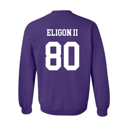 Northwestern - NCAA Football : Hayden Eligon II - Sports Shersey Crewneck Sweatshirt