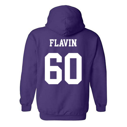Northwestern - NCAA Football : Hayden Flavin - Sports Shersey Hooded Sweatshirt-1