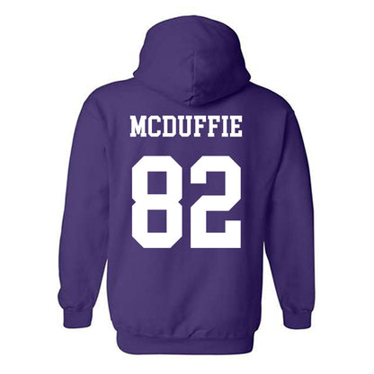 Northwestern - NCAA Football : Jaden McDuffie - Sports Shersey Hooded Sweatshirt-1