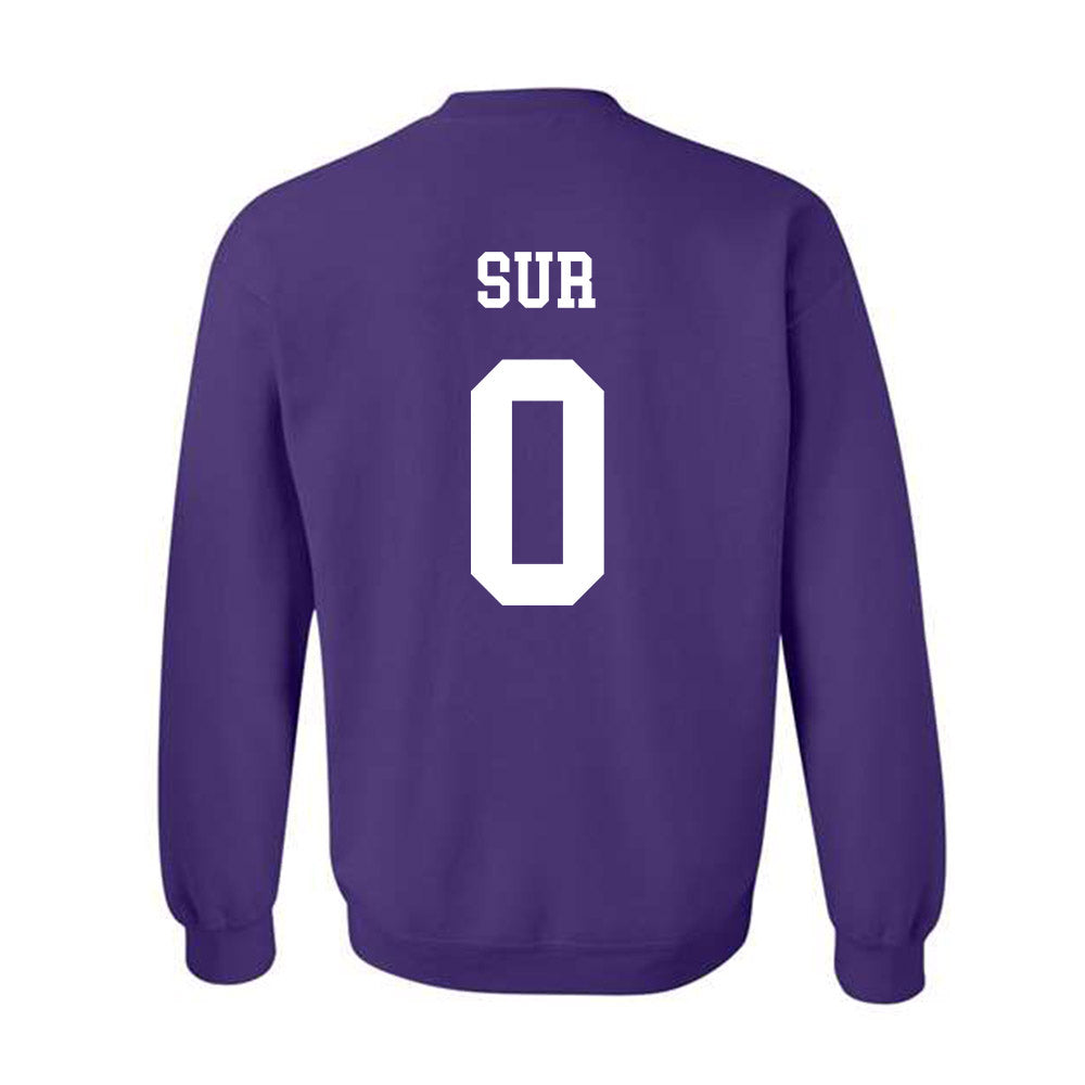 Northwestern - NCAA Football : Noah Sur - Sports Shersey Crewneck Sweatshirt-1