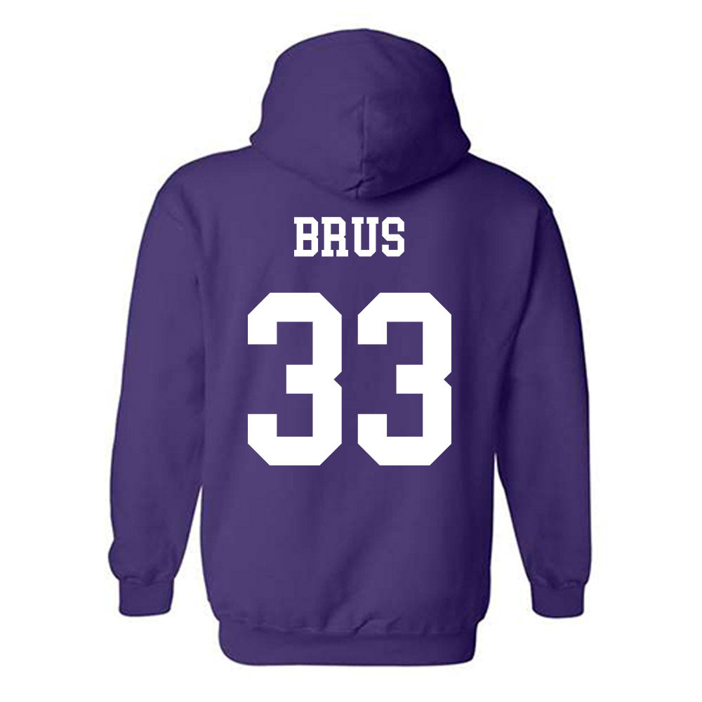 Northwestern - NCAA Football : Braydon Brus - Sports Shersey Hooded Sweatshirt