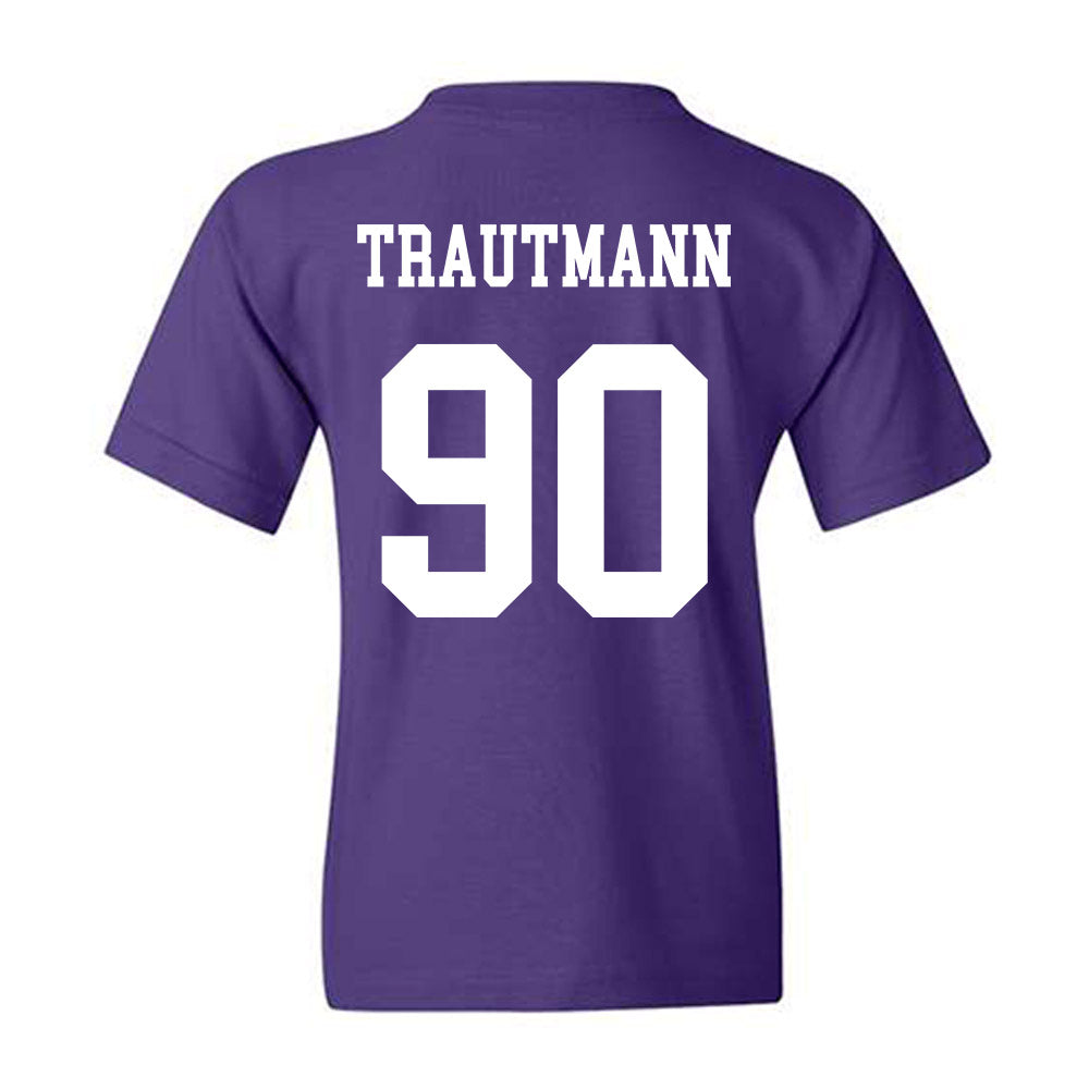 Northwestern - NCAA Football : Jack Trautmann - Sports Shersey Youth T-Shirt-1