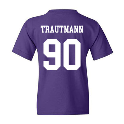 Northwestern - NCAA Football : Jack Trautmann - Sports Shersey Youth T-Shirt-1