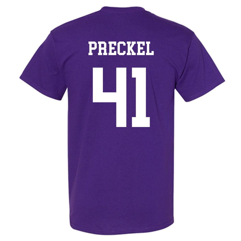 Northwestern - NCAA Football : Thomas Preckel - Sports Shersey T-Shirt-1