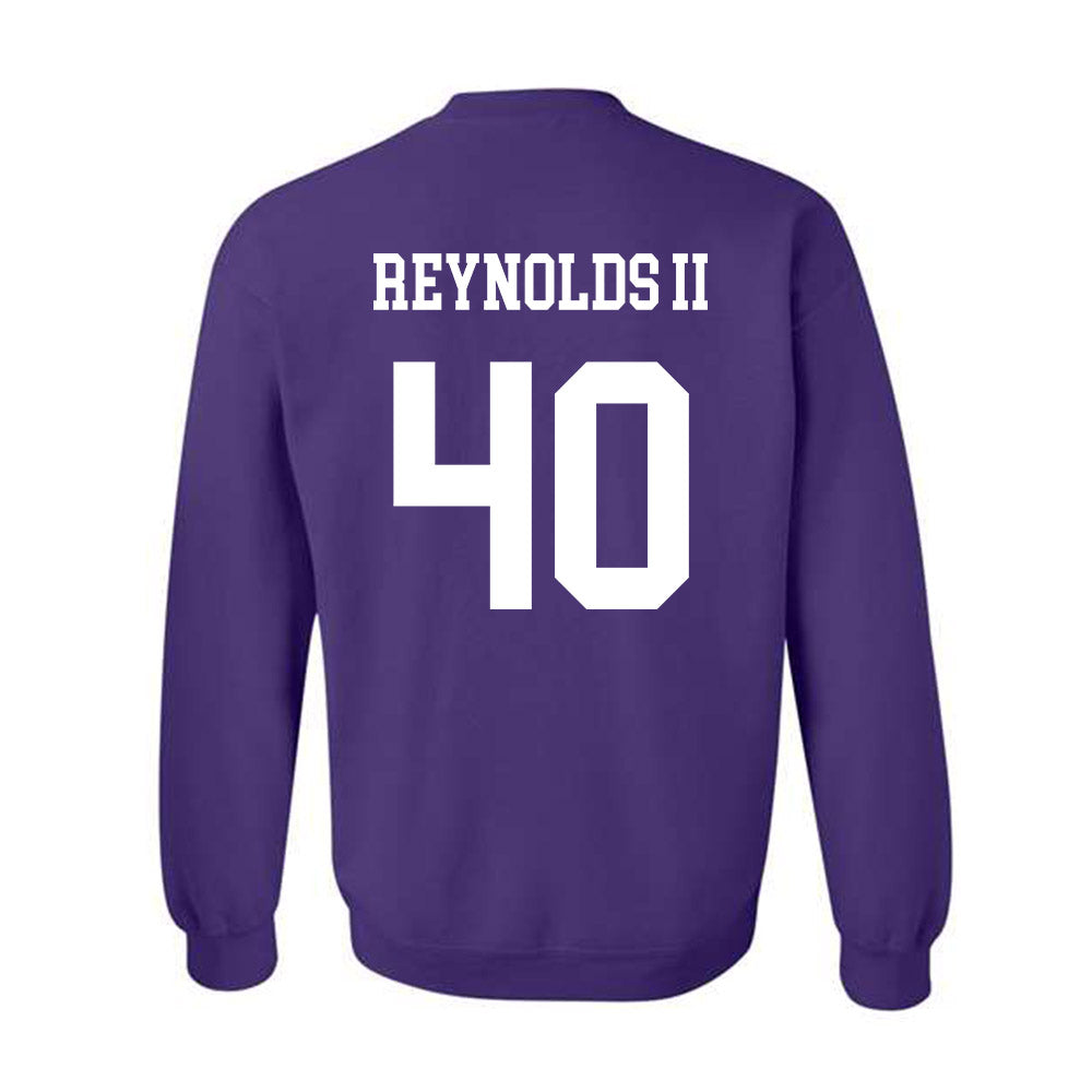 Northwestern - NCAA Football : Jason Reynolds II - Sports Shersey Crewneck Sweatshirt-1
