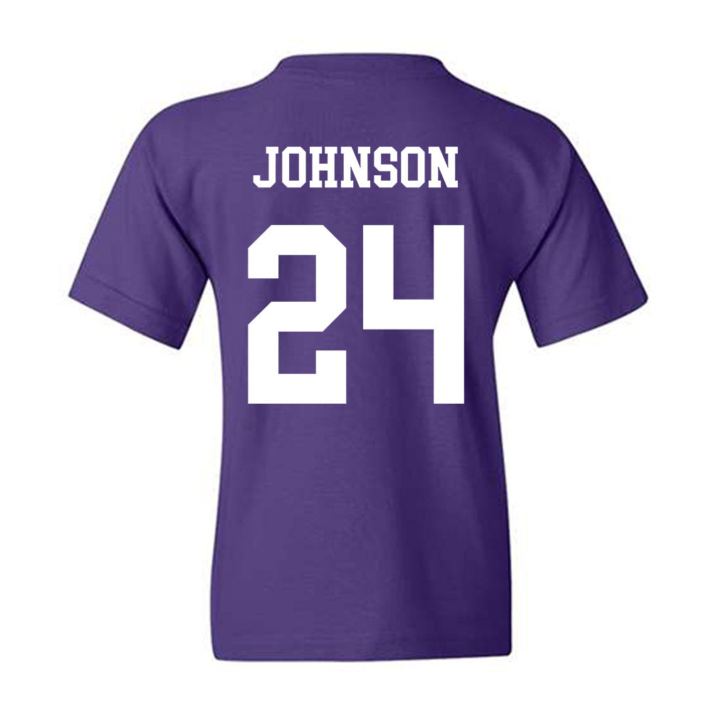 Northwestern - NCAA Football : Jamaal Johnson - Sports Shersey Youth T-Shirt-1