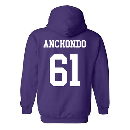 Northwestern - NCAA Football : David Anchondo - Sports Shersey Hooded Sweatshirt-1