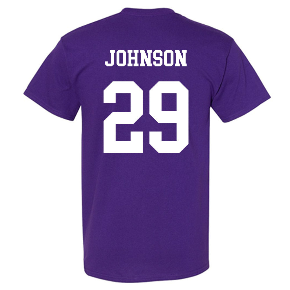 Northwestern - NCAA Football : Qayvier Johnson - Sports Shersey T-Shirt-1