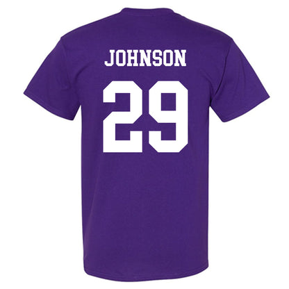 Northwestern - NCAA Football : Qayvier Johnson - Sports Shersey T-Shirt-1