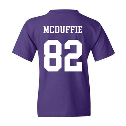 Northwestern - NCAA Football : Jaden McDuffie - Sports Shersey Youth T-Shirt-1