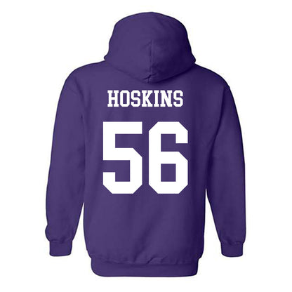 Northwestern - NCAA Football : Tre Hoskins - Sports Shersey Hooded Sweatshirt-1