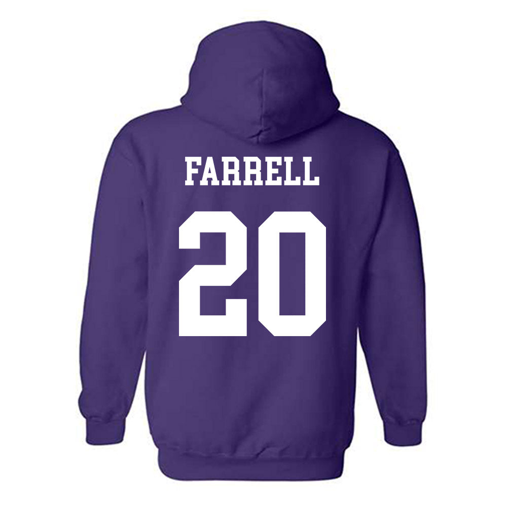 Northwestern - NCAA Football : Chase Farrell - Sports Shersey Hooded Sweatshirt-1