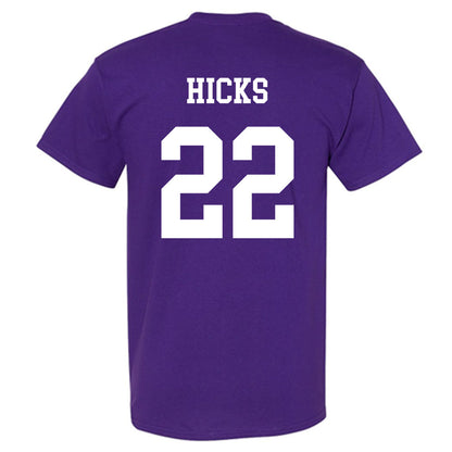 Northwestern - NCAA Football : Terrion Hicks - Sports Shersey T-Shirt-1