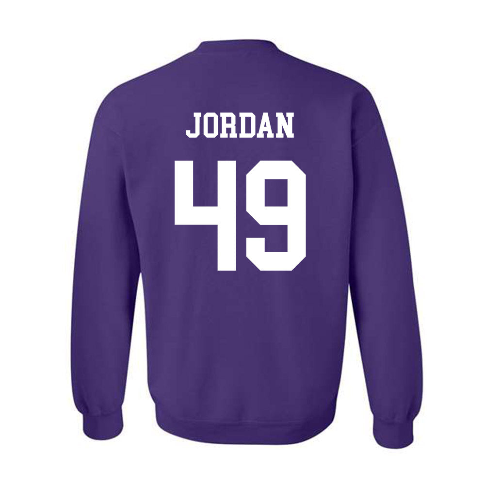 Northwestern - NCAA Football : Amare Jordan - Sports Shersey Crewneck Sweatshirt-1