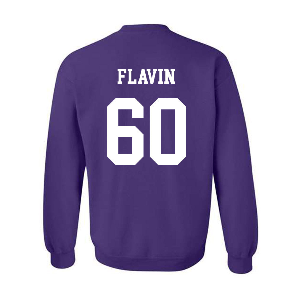 Northwestern - NCAA Football : Hayden Flavin - Sports Shersey Crewneck Sweatshirt-1